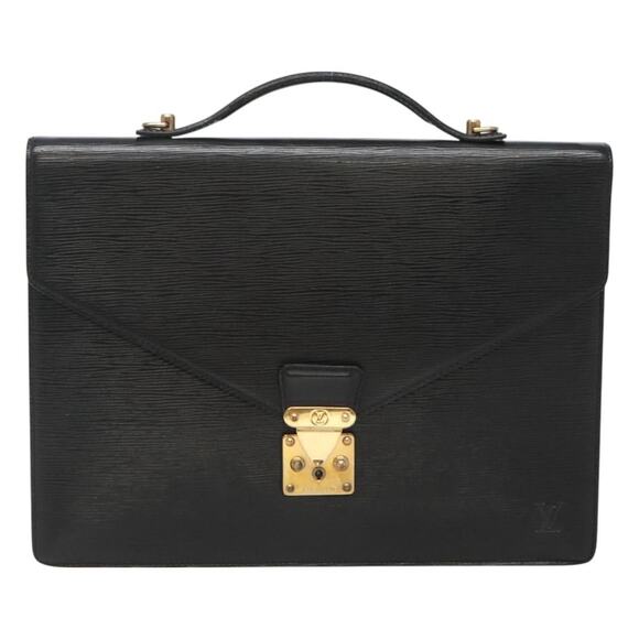 LOUIS VUITTON Epi Porte Documents Bandouliere Black M54462 - Picture 2 of 12